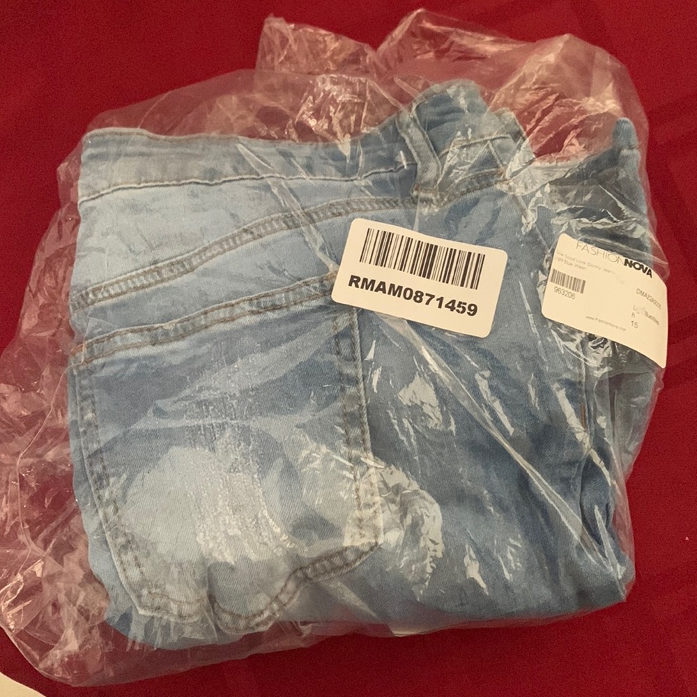 Size 15 light wash ripped jeans